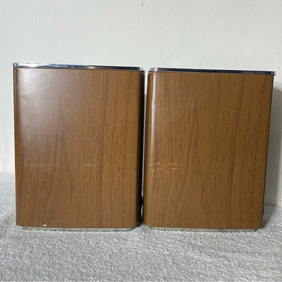 Vintage GSW MCM Faux Wood Metal Canister Set Sugar Flour Coffee Tea - Picture 5 of 14